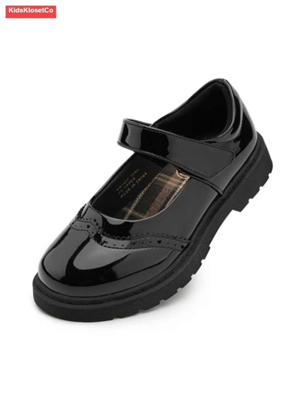 Girls Mary Jane Oxford School Uniform Flats Memory Foam Faux Leather